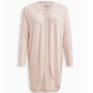 Torrid Super Soft Plus Cardigan Duster Womens Sz‎ XL/0 Oversize Lagenlook Style